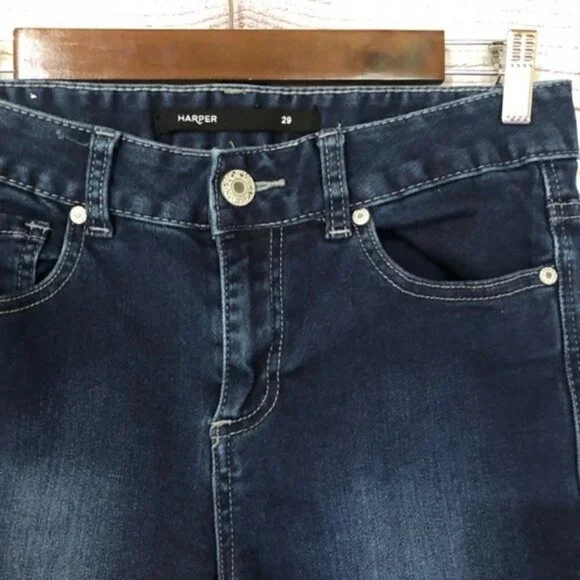 Reformation Harper Ultra Skinny Dark Wash Jeans 29 - Picture 5 of 6